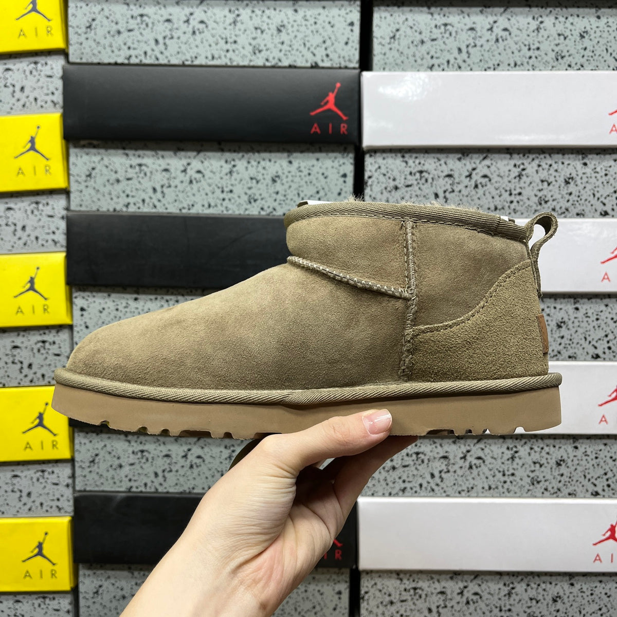 UGG Antelope Brown Slip-On Ankle Boots