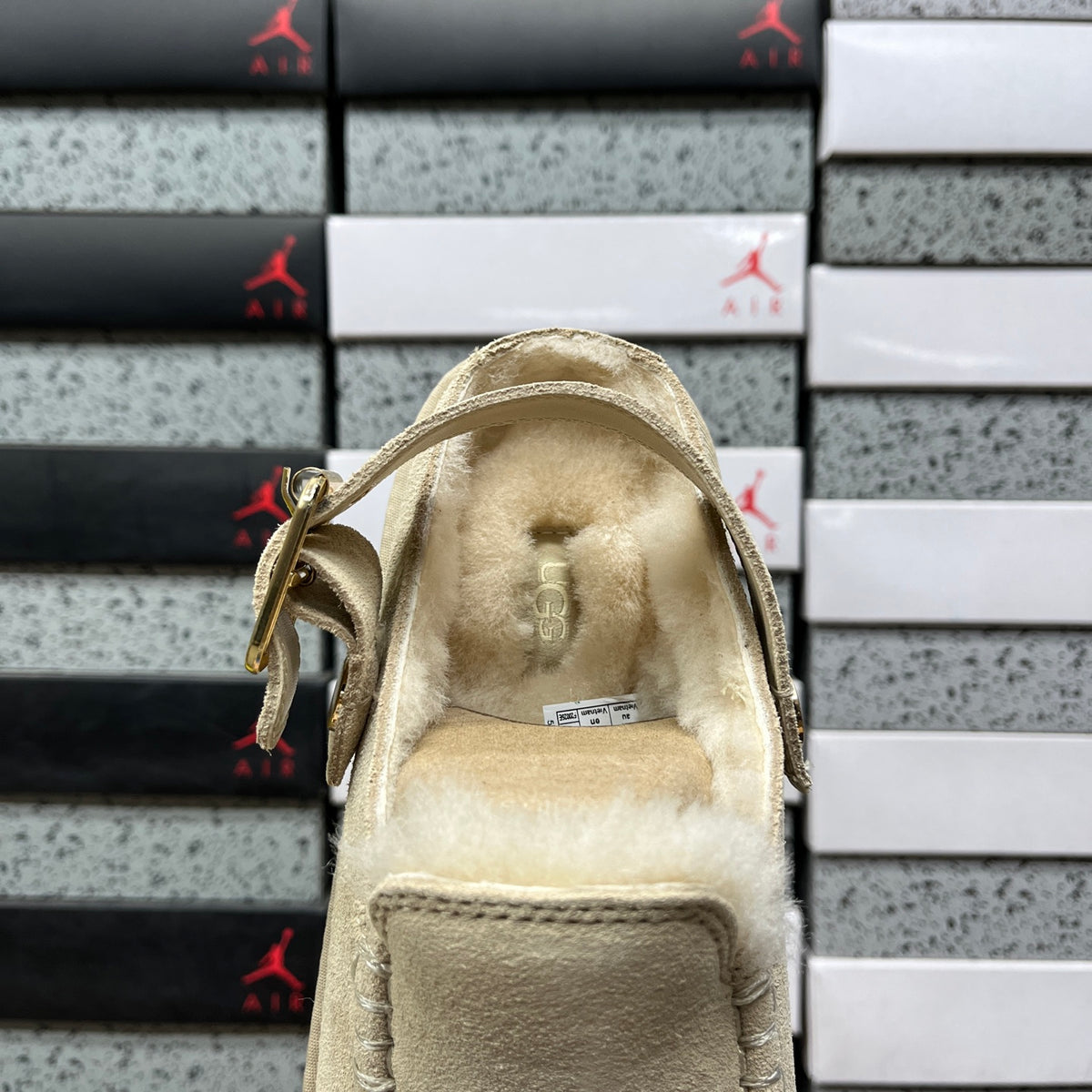 UGG Mustard Seed Buckle-Strap Clogs