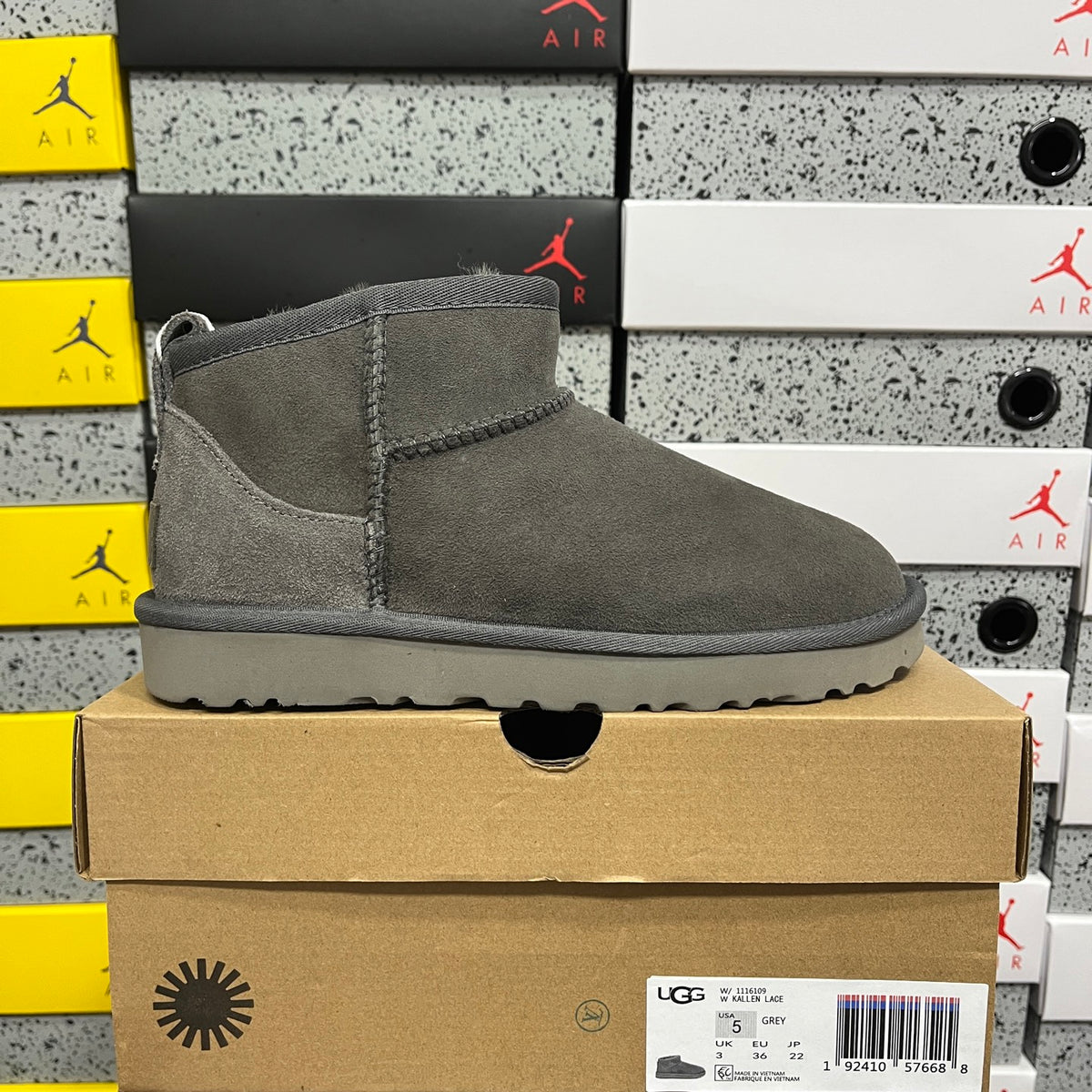 UGG Grey Mini Ankle Boots | W1116109