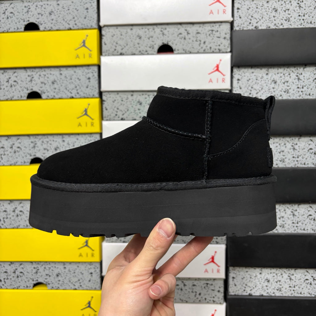 UGG Black Platform Mini Boots | 5 cm Sole
