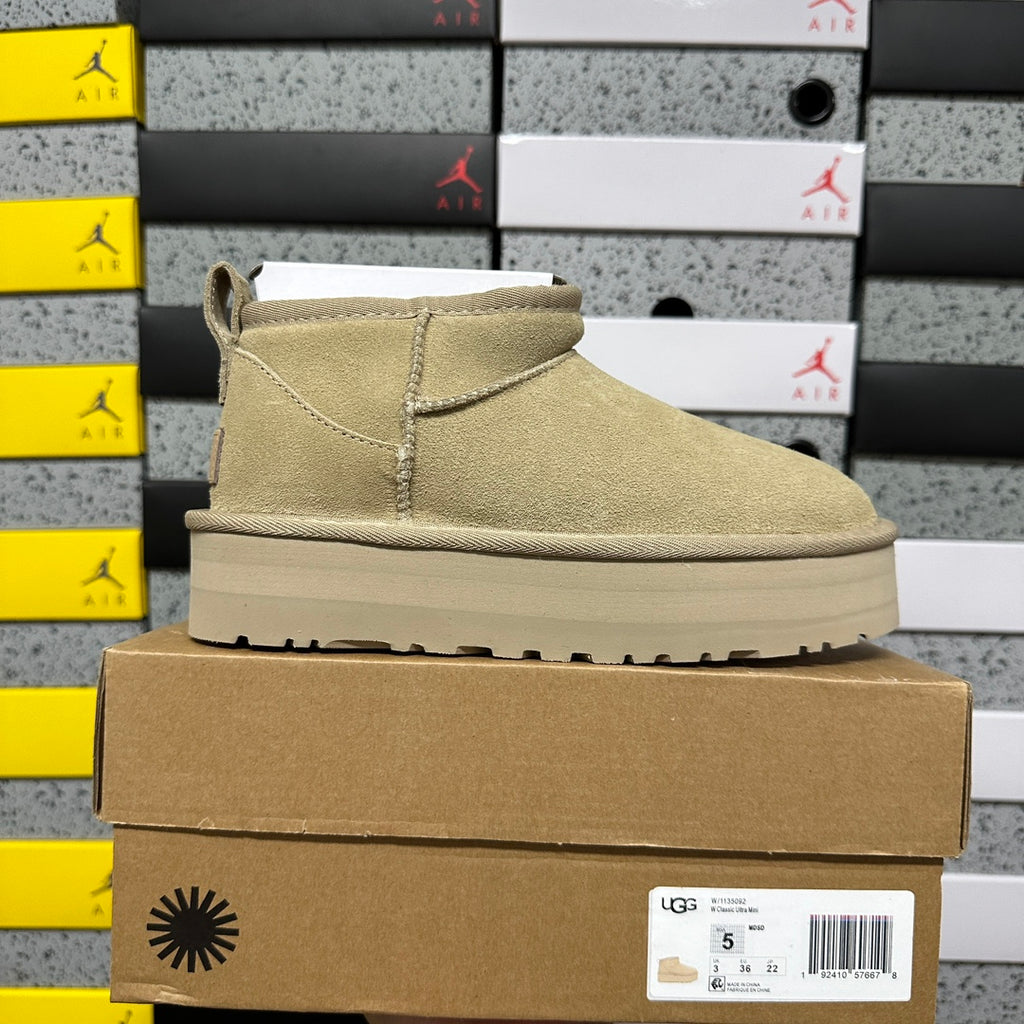 UGG Mustard Platform Mini Boots | 3 cm Sole