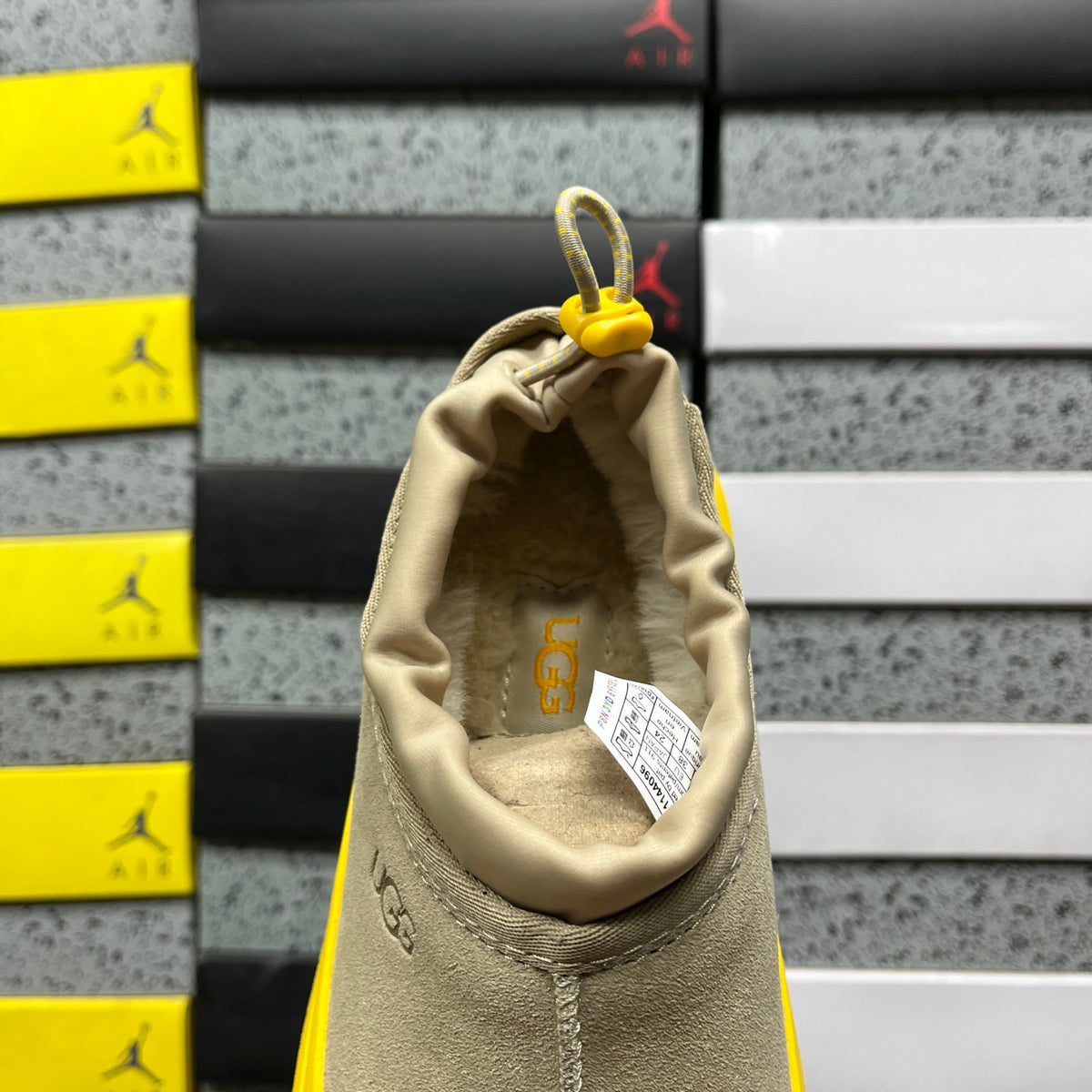 UGG Sand & Yellow Slip-On Platform Shoes