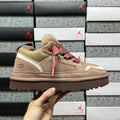 UGG Brown & Pink Lace-Up Platform Shoes