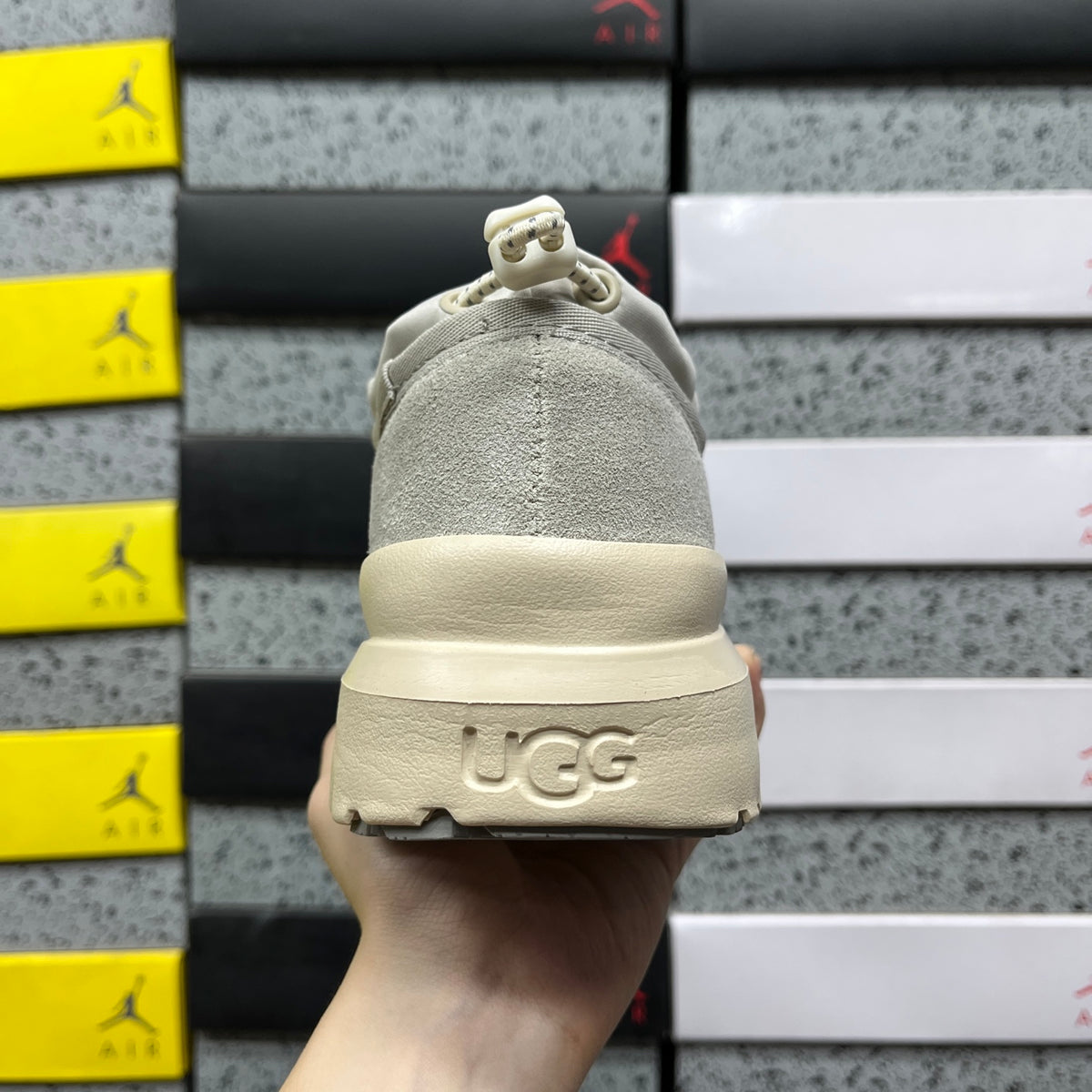 UGG Rain Grey Slip-On Platform Shoes