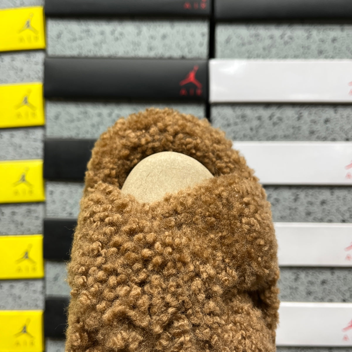 UGG Chestnut Cross-Strap Platform Slippers