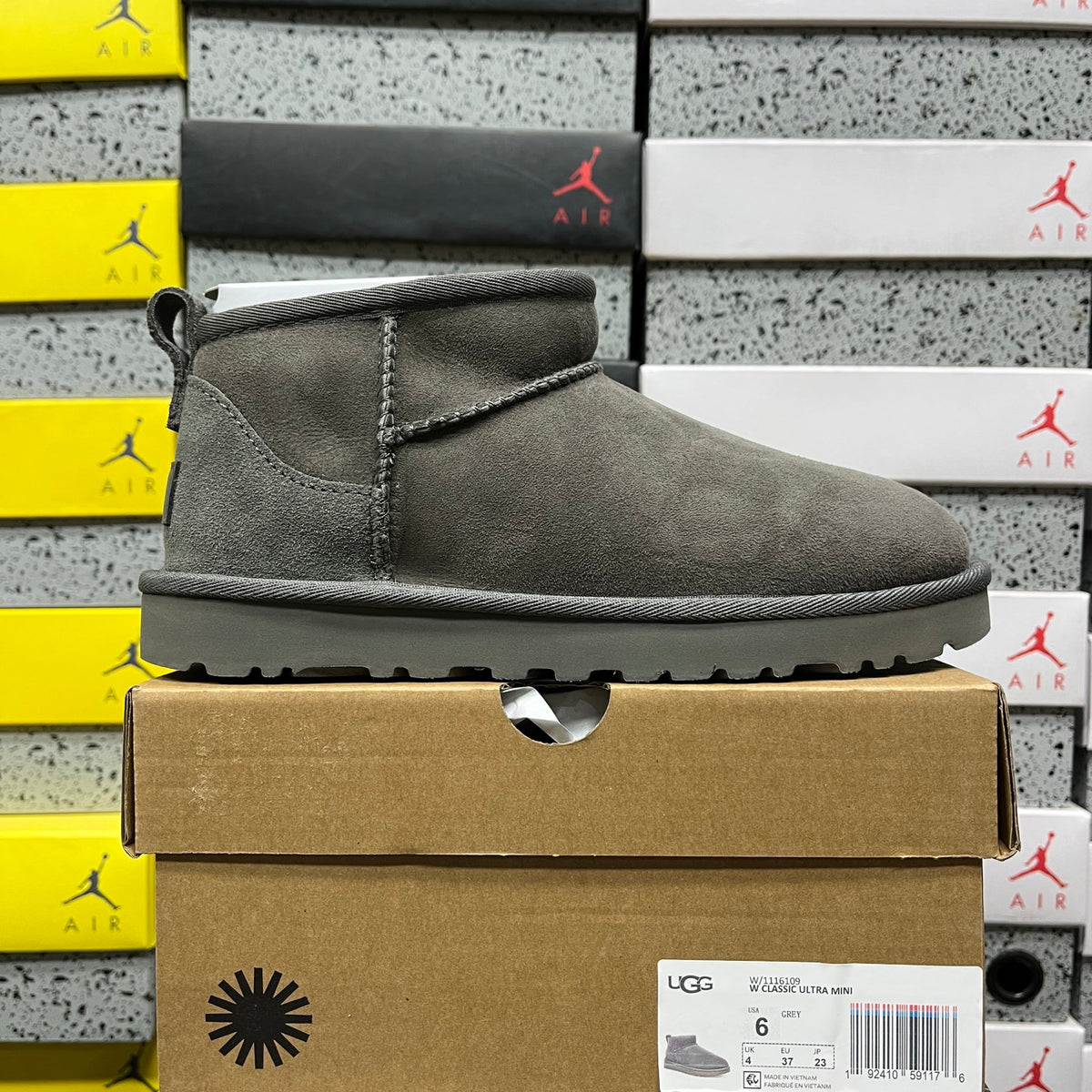 UGG Grey Slip-On Ankle Boots