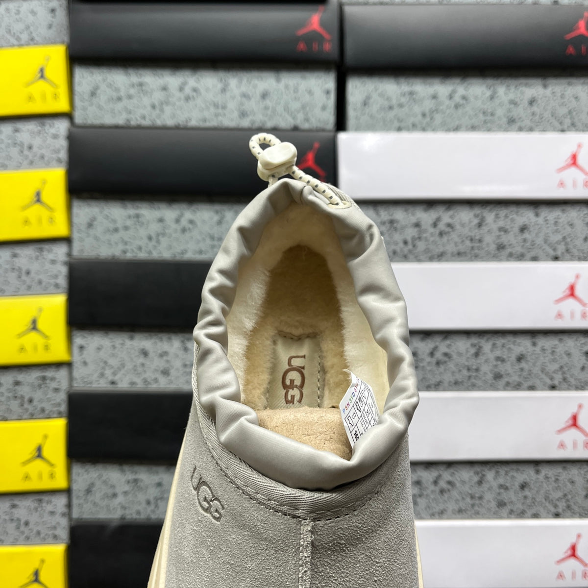 UGG Rain Grey Slip-On Platform Shoes