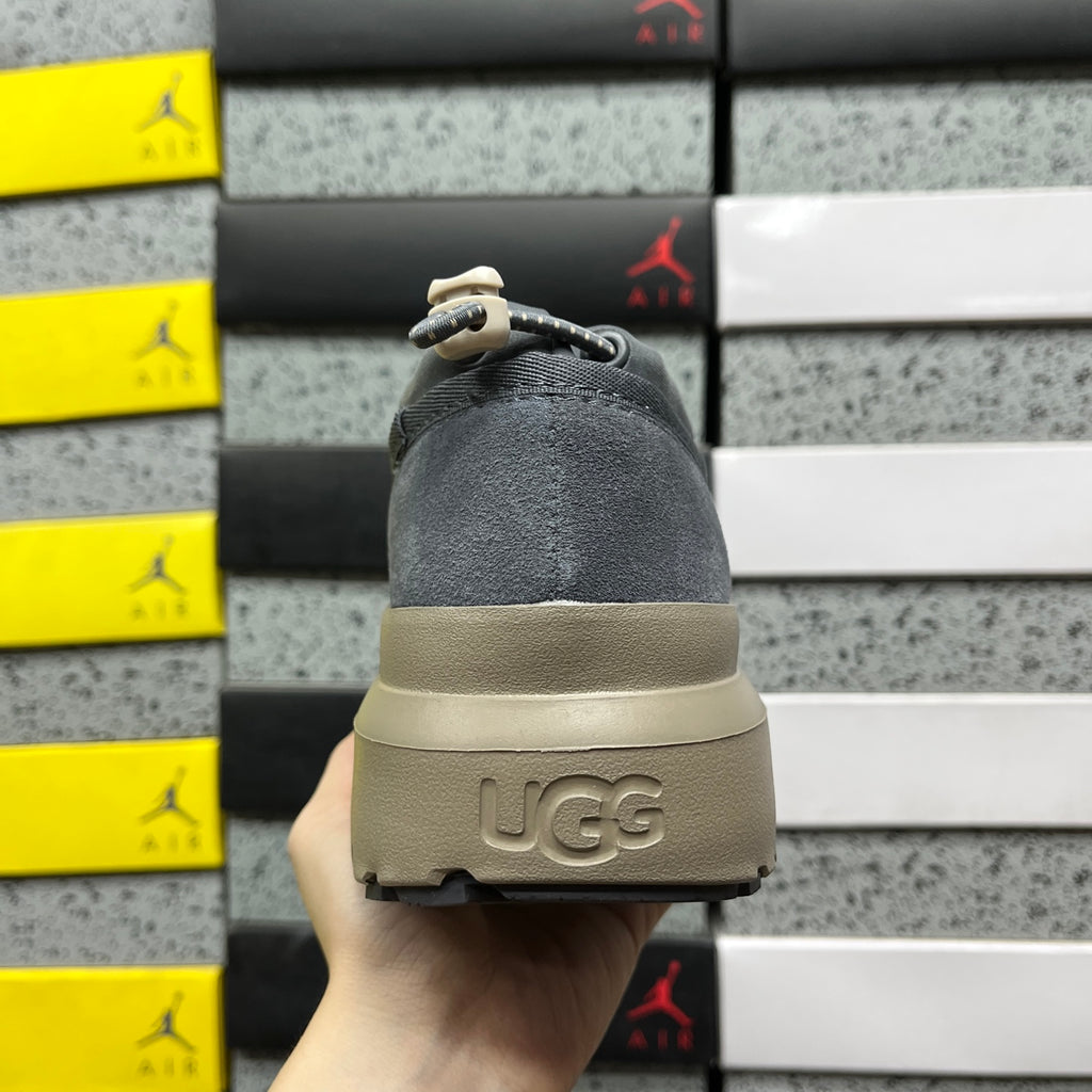 UGG Asphalt Grey Slip-On Platform Shoes