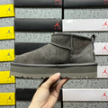 UGG Grey 3 cm Platform Ankle Boots