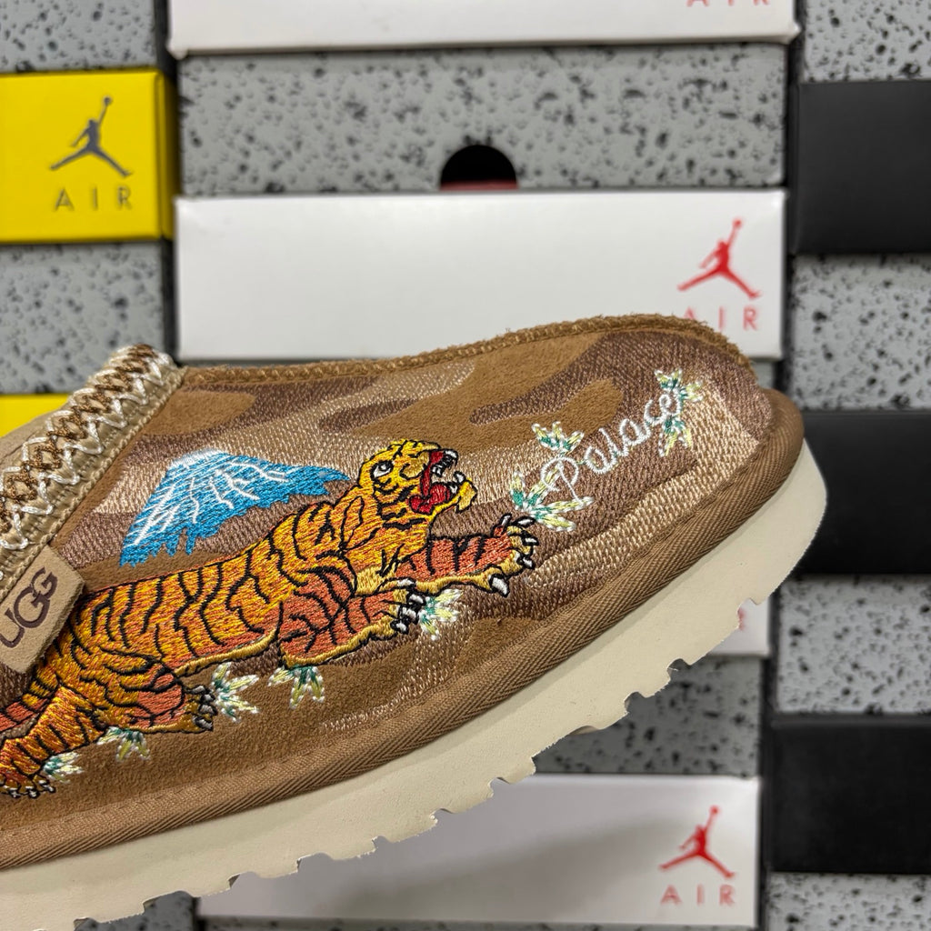 UGG Chestnut Dragon & Tiger Embroidered Slip-On Shoes