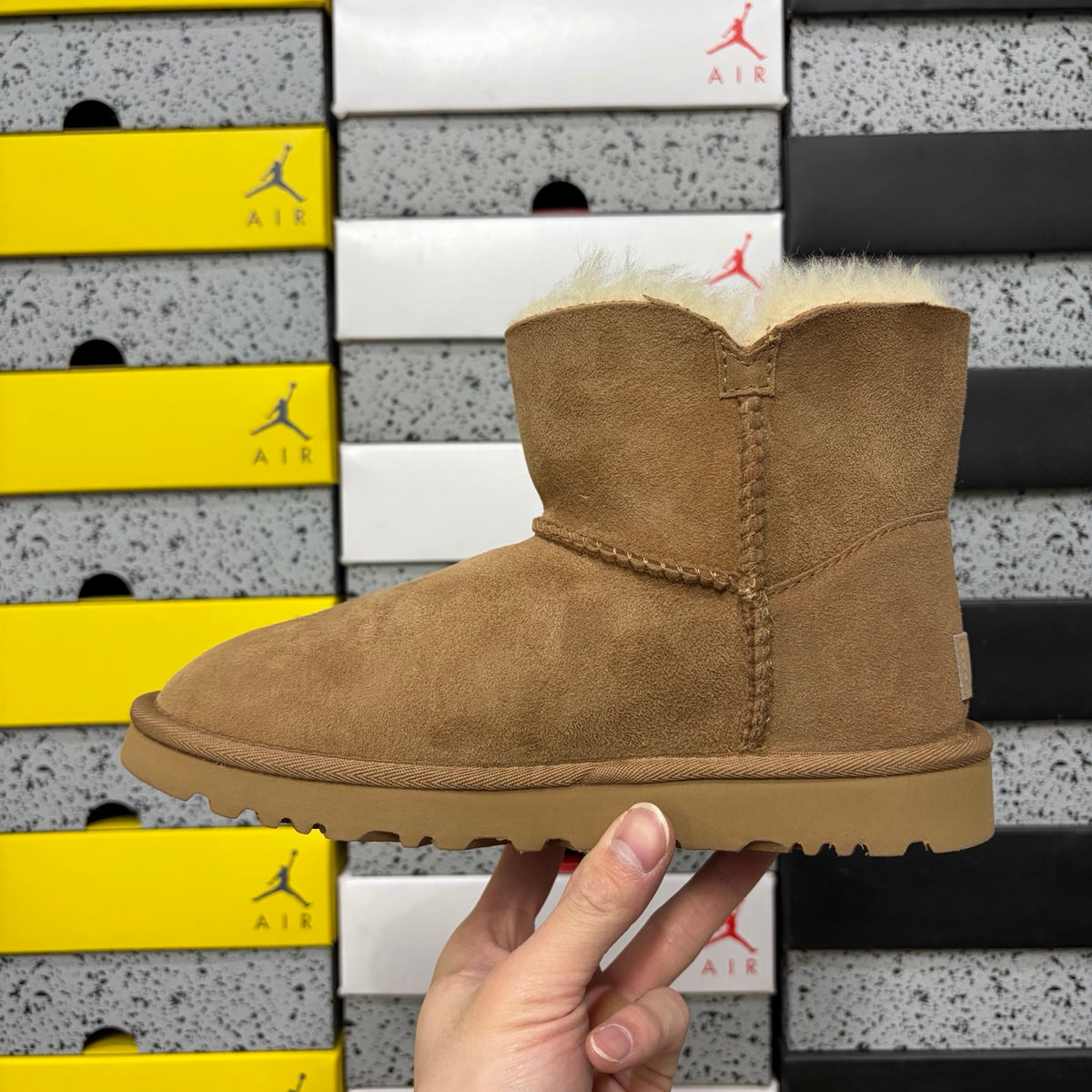 UGG Chestnut Button Boots with Plush Lining