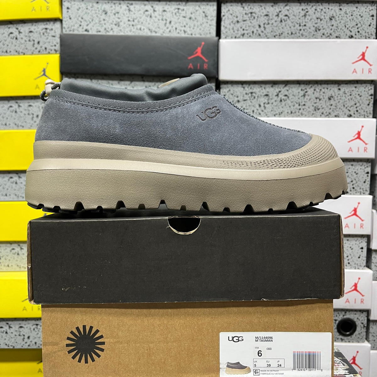 UGG Asphalt Grey Slip-On Platform Shoes