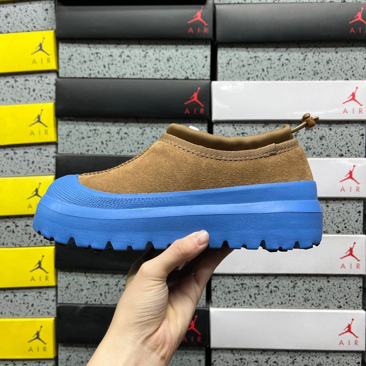 UGG Chestnut & Blue Slip-On Platform Shoes