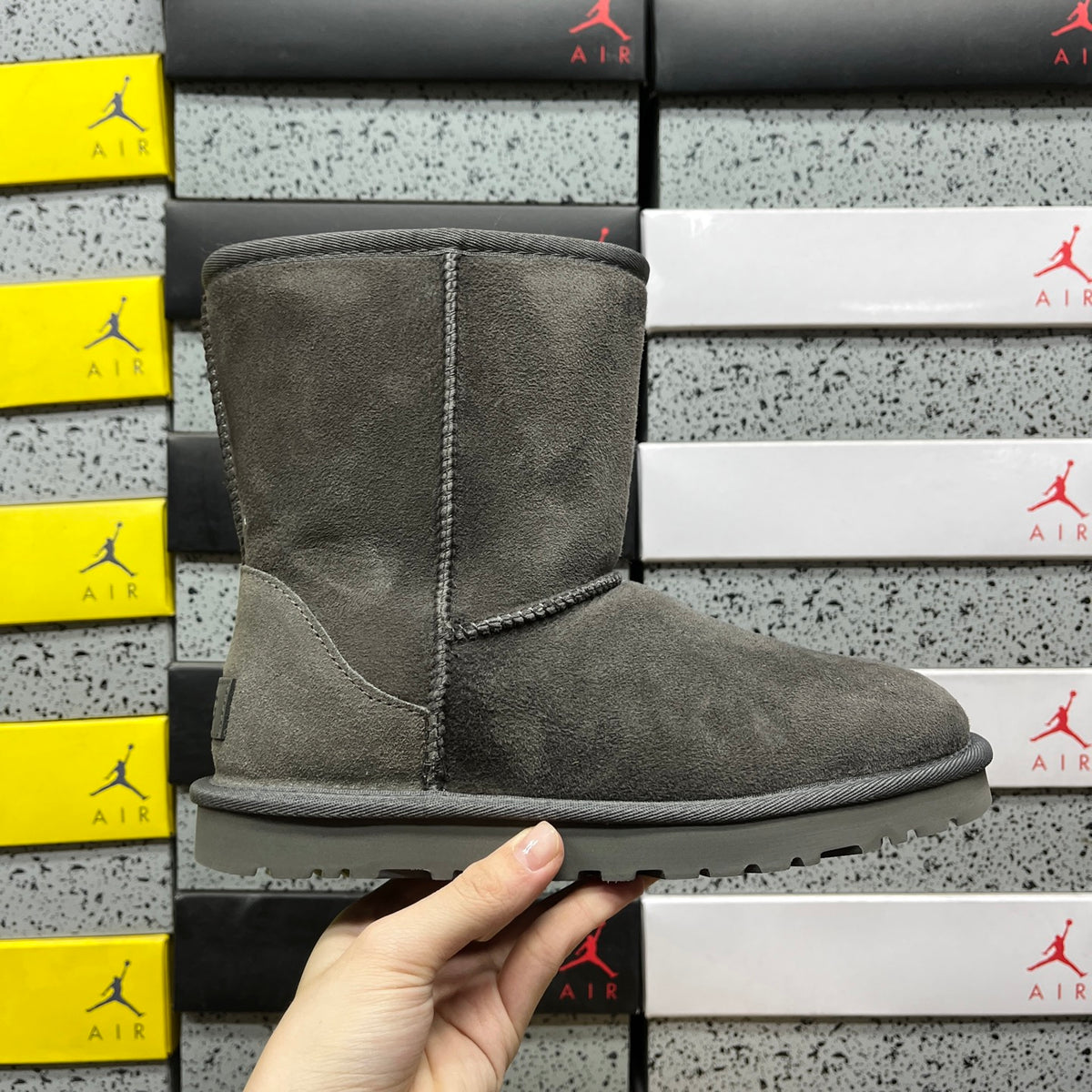 UGG Grey Pull-On Mid-Calf Boots