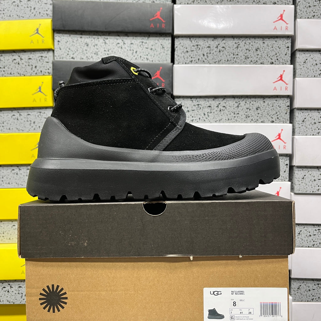 UGG Black Lace-Up Platform Ankle Boots