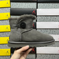 UGG Grey Button Ankle Boots