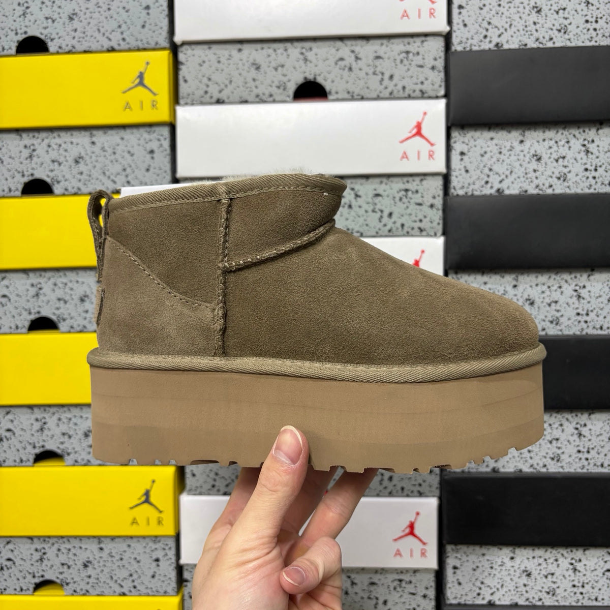 UGG Antelope Brown Platform Mini Boots | 5 cm Sole