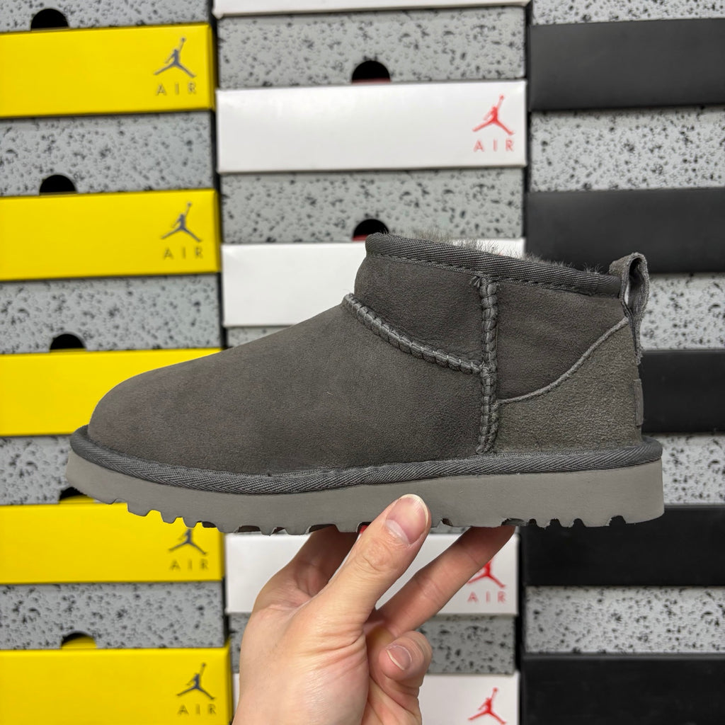 UGG Grey Mini Pull-On Ankle Boots