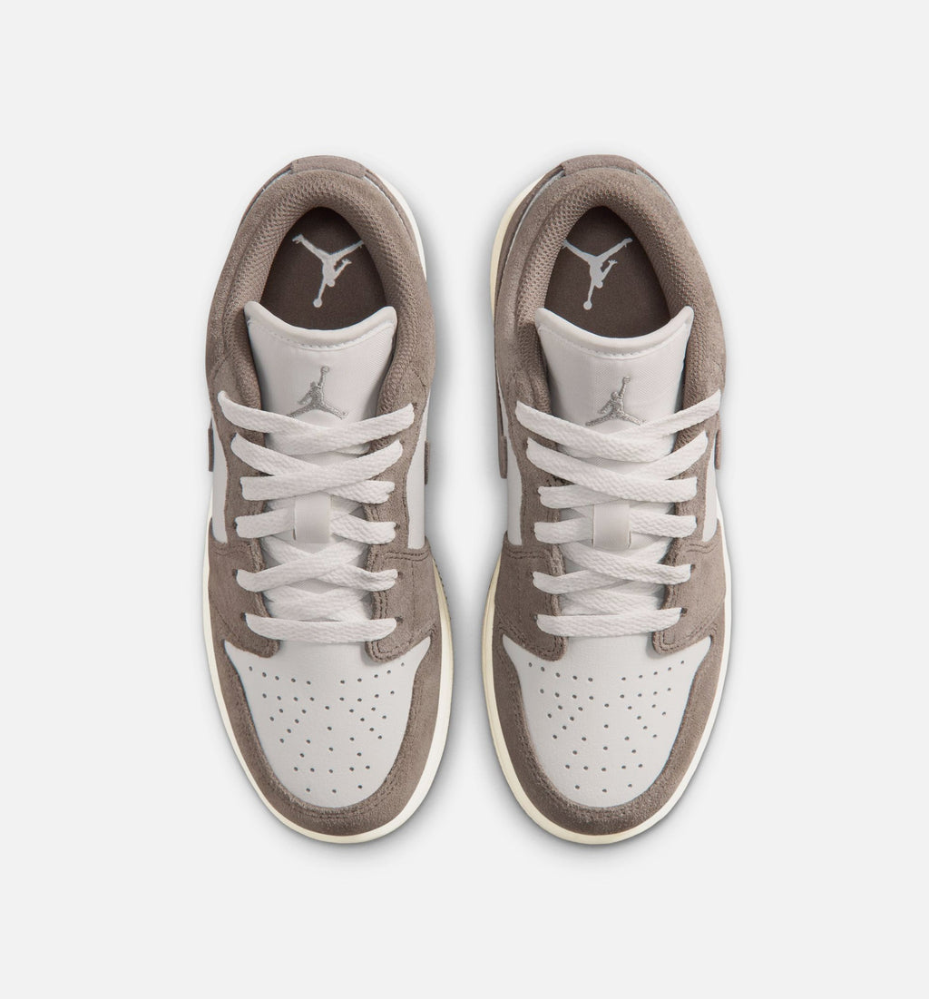 Air Jordan 1 Low Grade School Youth Sneakers - Olive Green