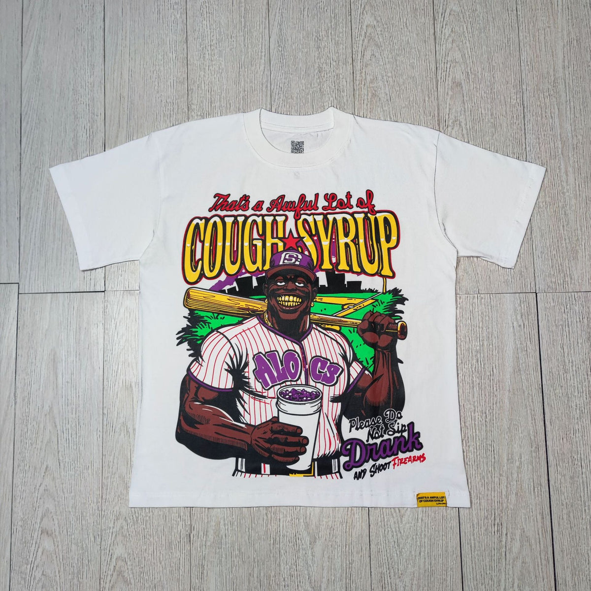 ALOCS Cough Syrup Multi‑Graphic Oversized Tee Streetwear Unisex