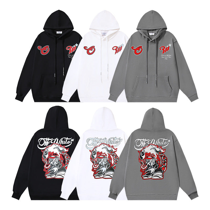 OFF-WHITE Caravaggio Angel Hoodie Heavyweight Streetwear Unisex