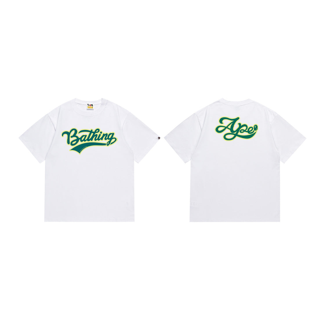 Bape Multi‑Ape‑Head Graphic Oversized Tee Streetwear Unisex