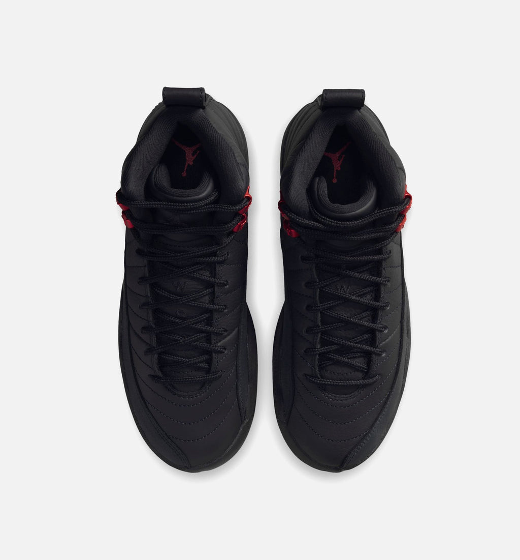 Air Jordan 12 Retro Bloodline Grade School Shoes - Black/Varsity Red