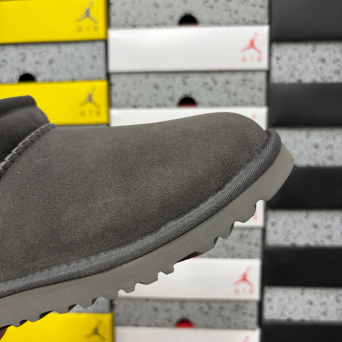 UGG Grey Mini Pull-On Ankle Boots