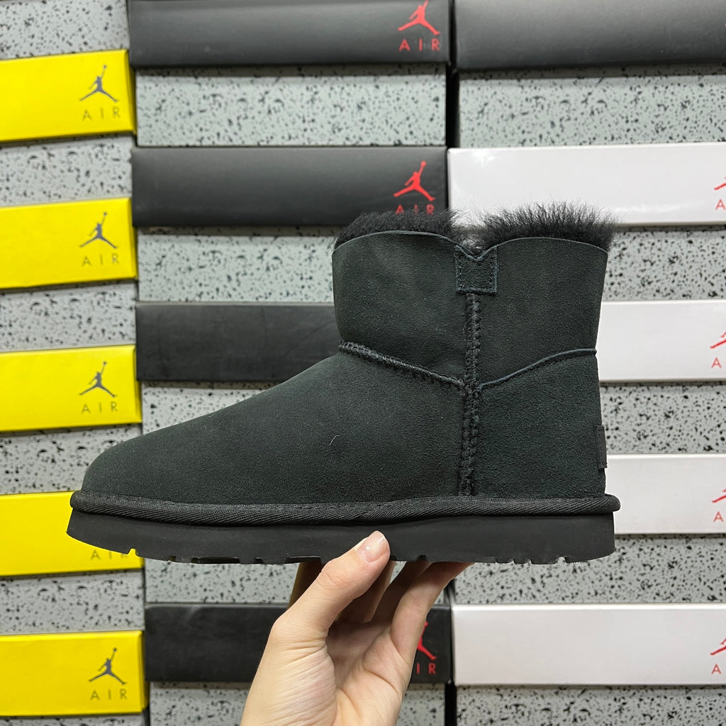 UGG Black Button Ankle Boots