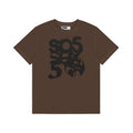 Sp5der Brown Graphic T-Shirt