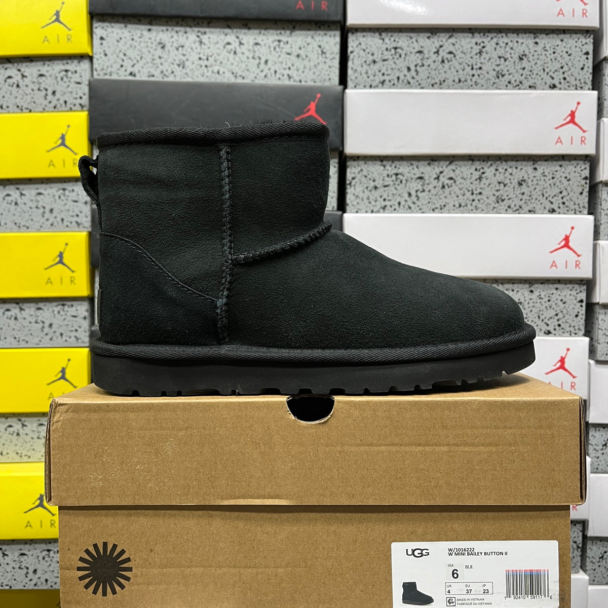 UGG Black Pull-On Ankle Boots
