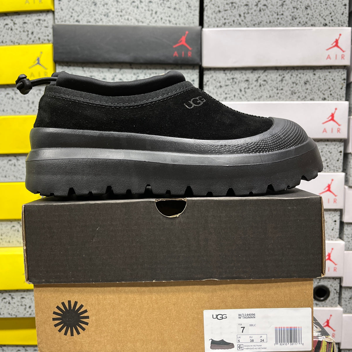 UGG Black Slip-On Platform Shoes