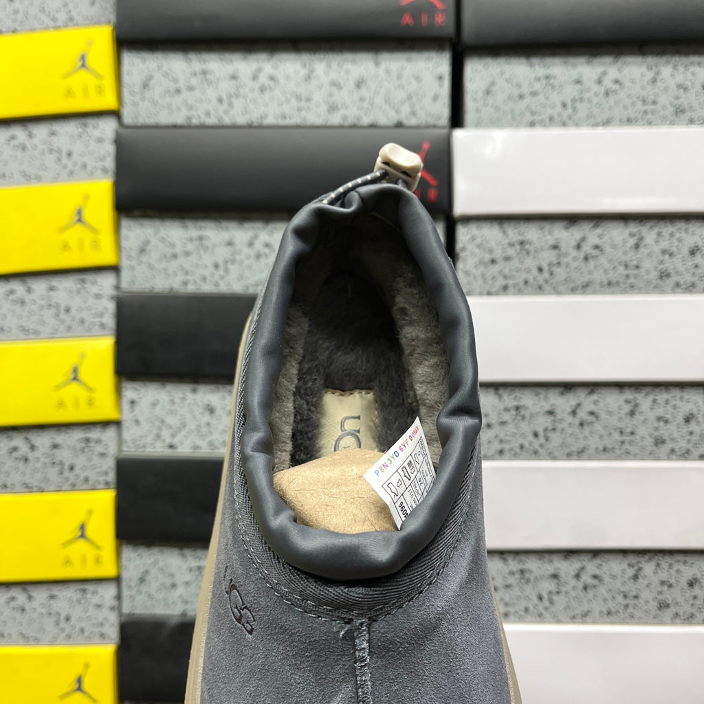 UGG Asphalt Grey Slip-On Platform Shoes