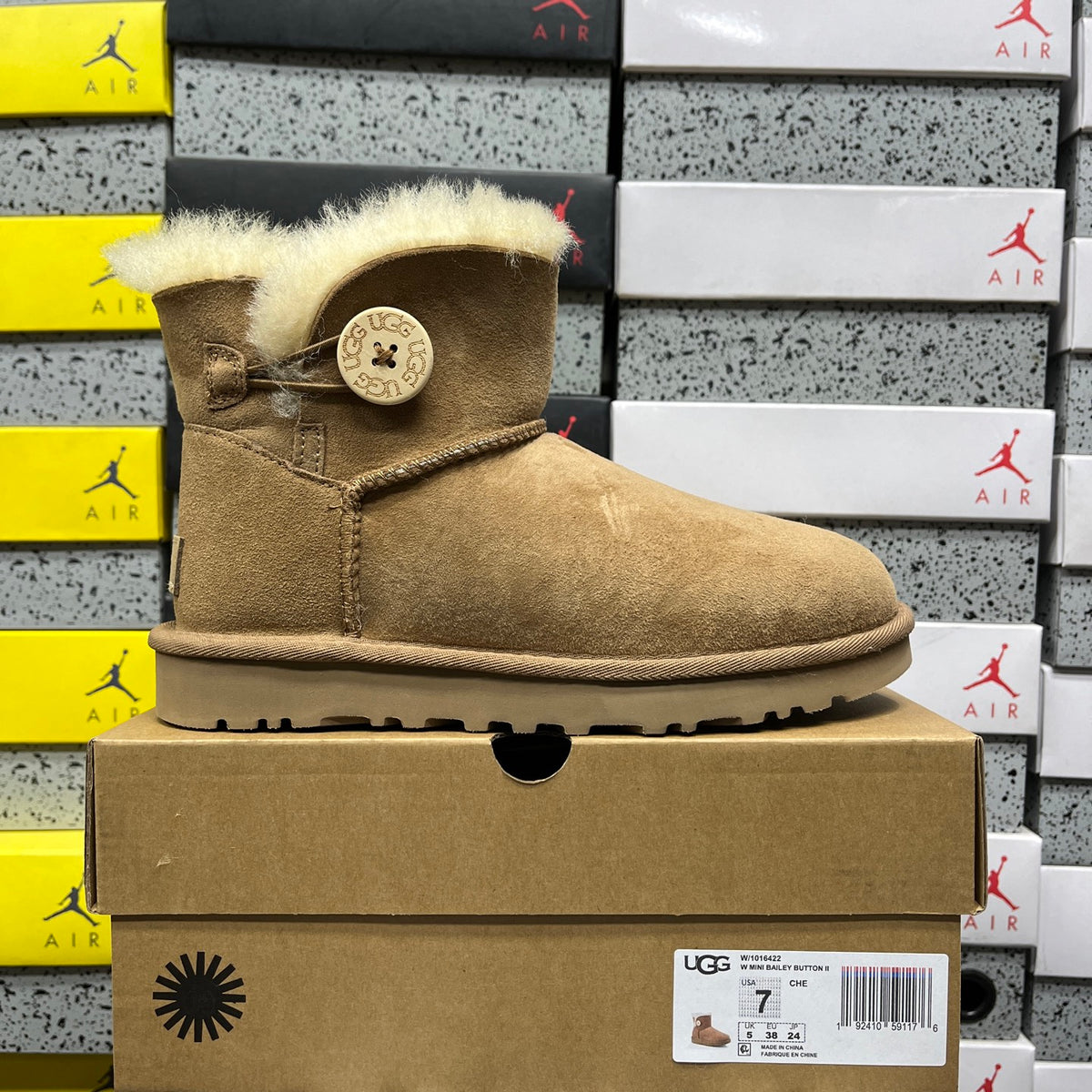 UGG Chestnut Button Ankle Boots