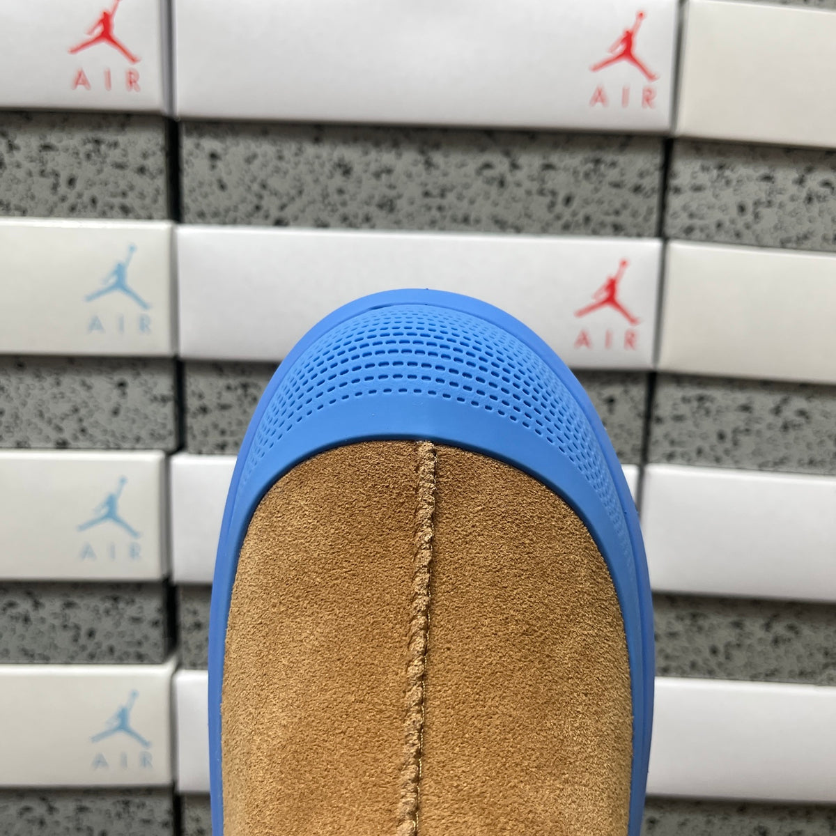 UGG Tasman Chestnut Slip-On Shoes with Blue Chunky Sole | 4096