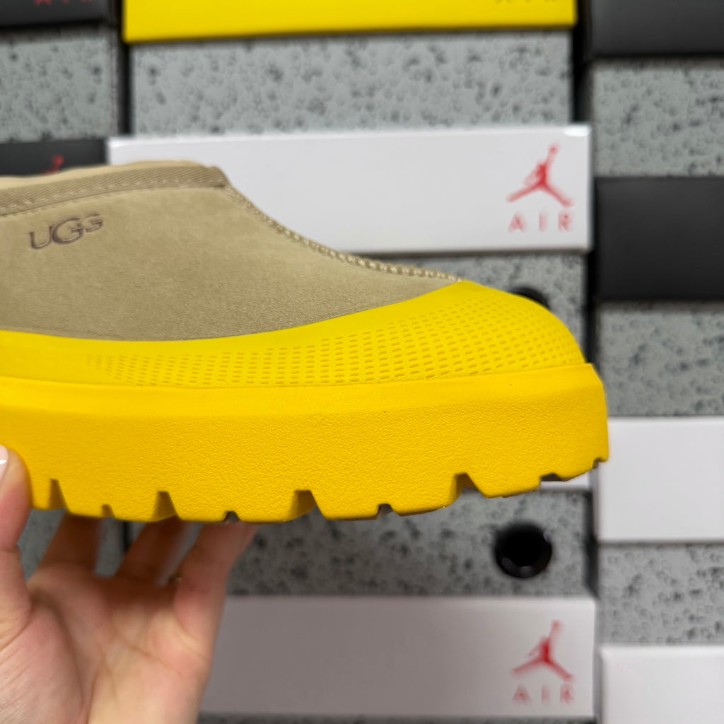 UGG Tasman Sand Slip-On Shoes with Yellow Chunky Sole | 4096