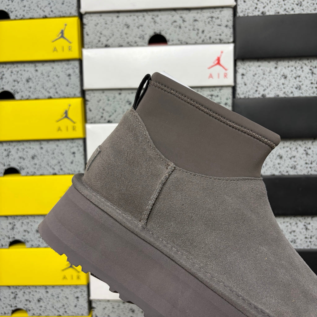 UGG Thundercloud Grey Platform Ankle Boots | 8170
