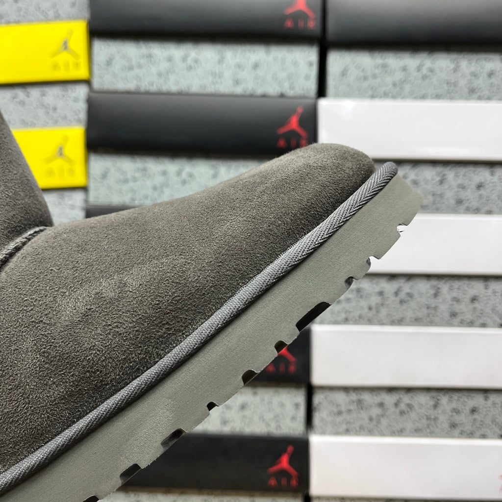 UGG Grey Button Mid-Calf Boots