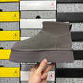 UGG Thundercloud Grey Platform Ankle Boots | 8170