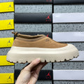 UGG Chestnut & Off-White Slip-On Platform Shoes