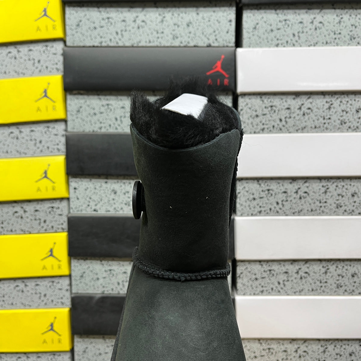 UGG Black Button Mid-Calf Boots