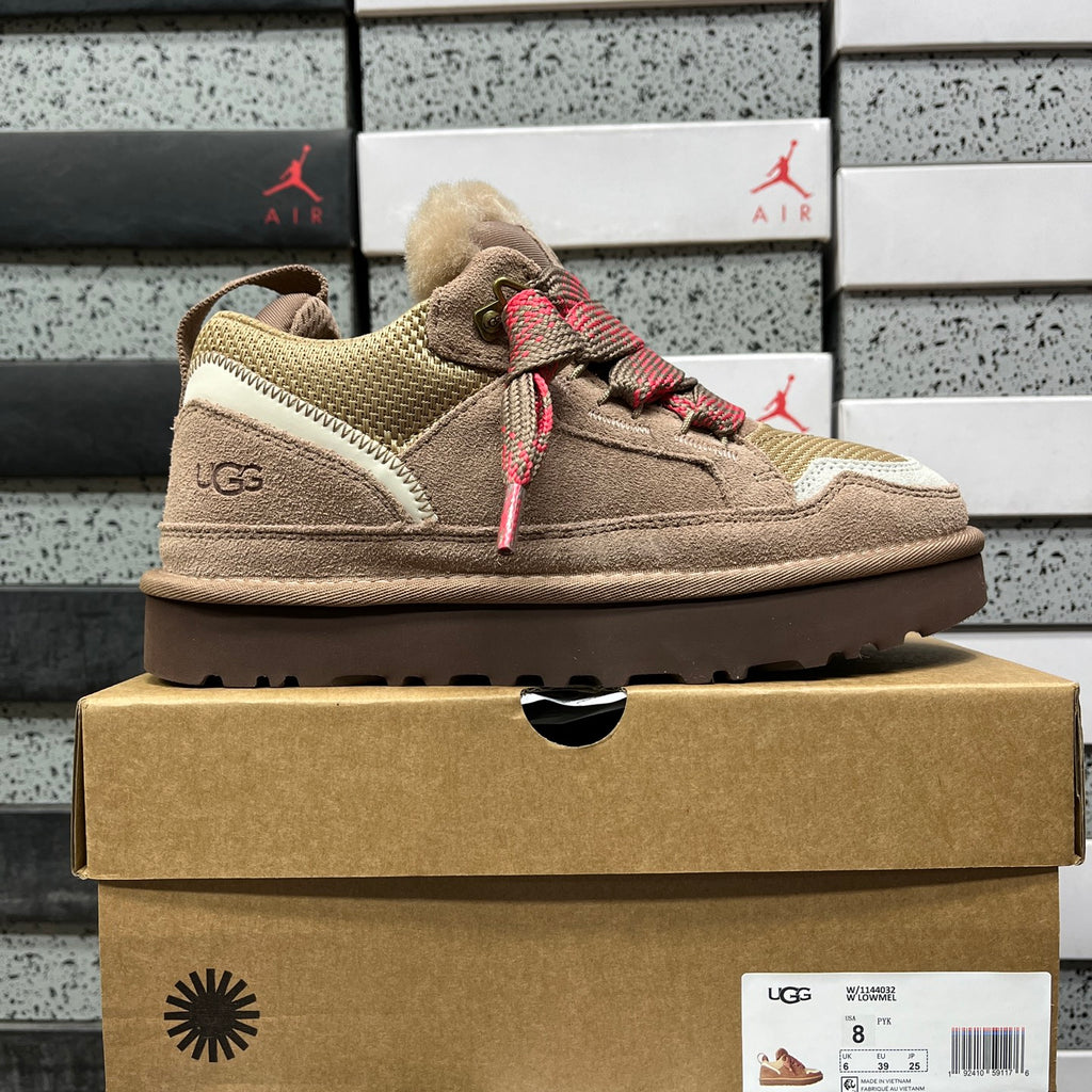 UGG Brown & Pink Lace-Up Platform Shoes