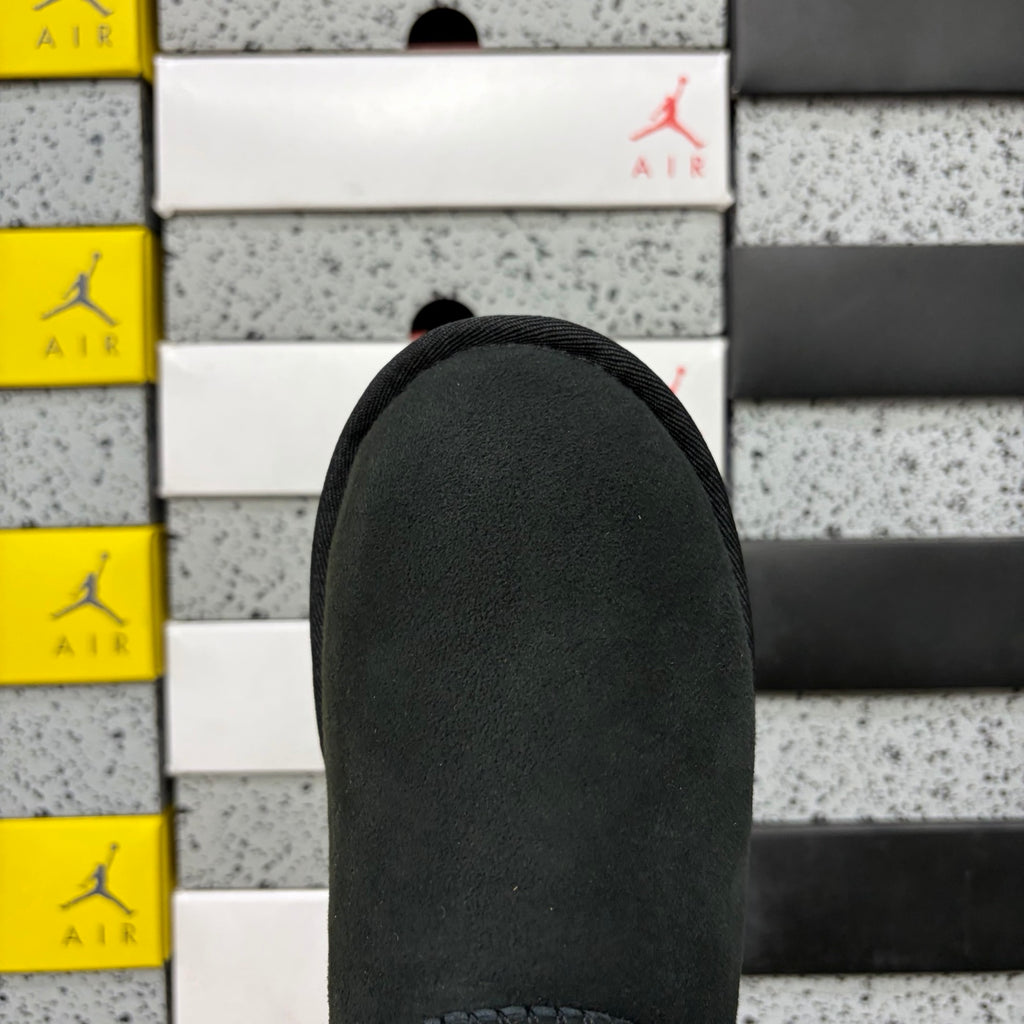 UGG Black Button Boots with Plush Lining