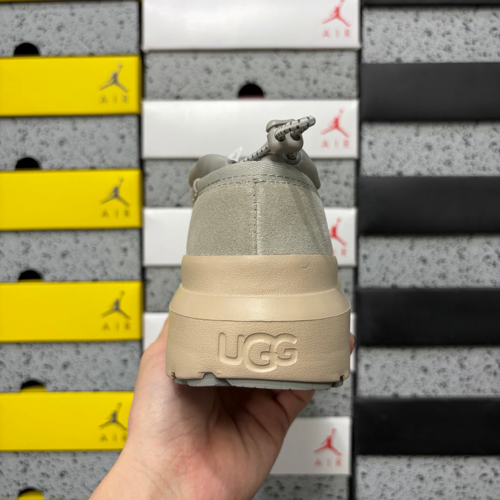 UGG Tasman Light Grey Slip-On Shoes with Chunky Sole | 4096