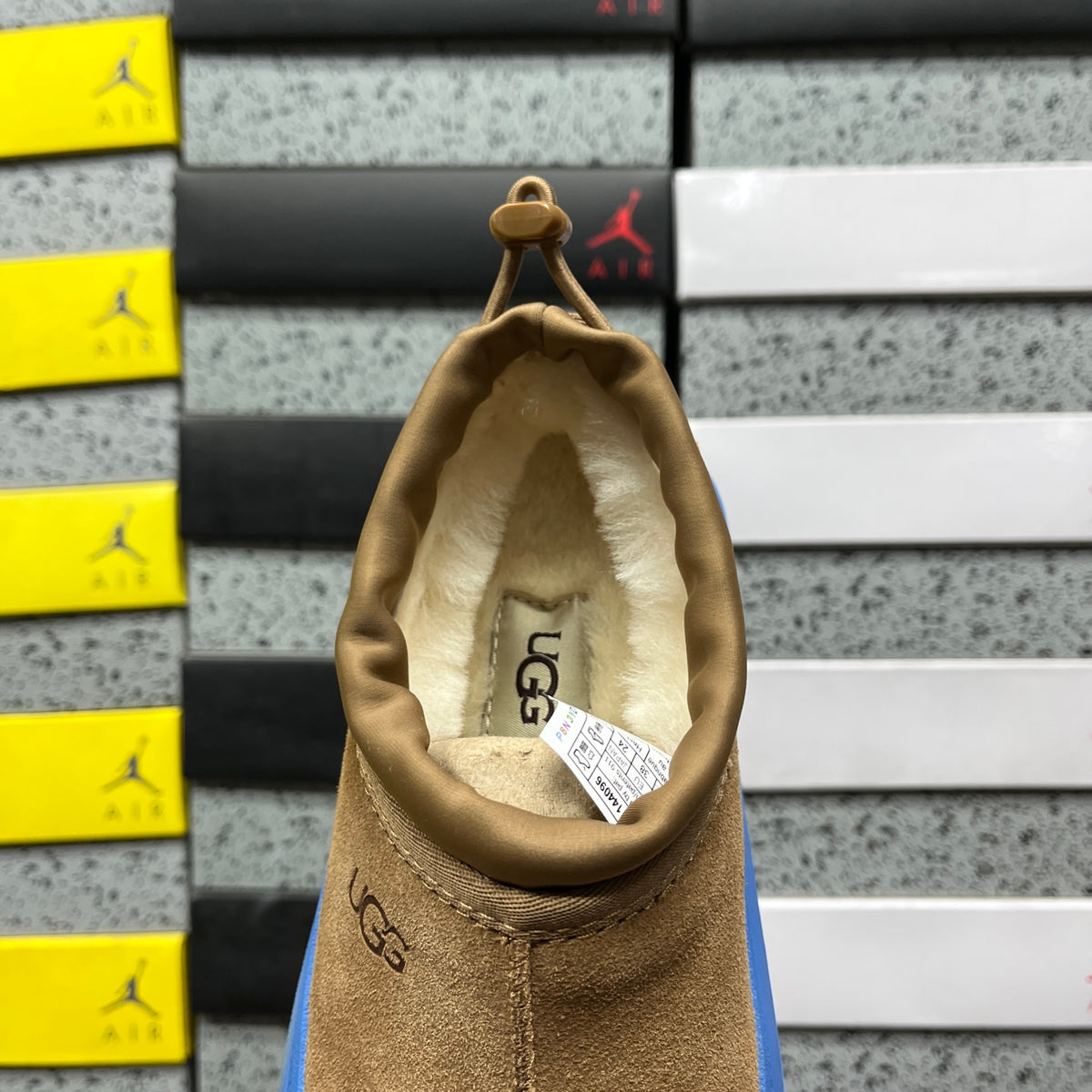 UGG Chestnut & Blue Slip-On Platform Shoes