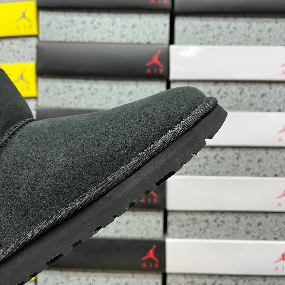 UGG Black Button Ankle Boots