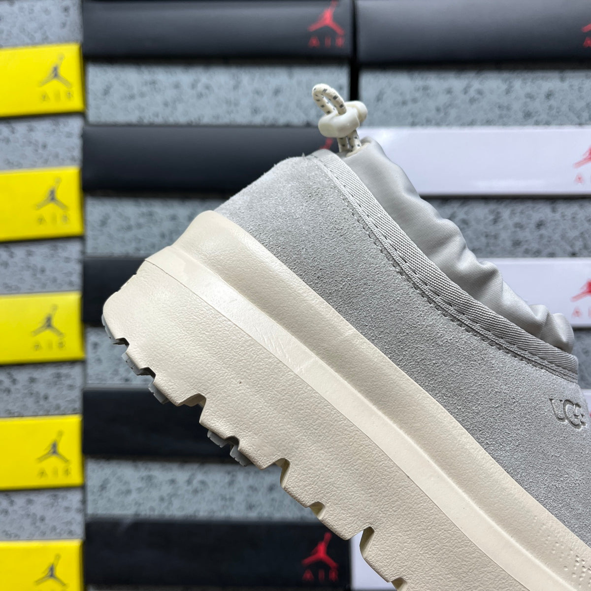 UGG Rain Grey Slip-On Platform Shoes