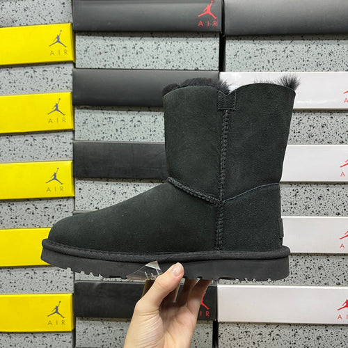 UGG Black Button Mid-Calf Boots