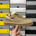 UGG Sand Low-Top Lace-Up Shoes with Plush Trim | 4032