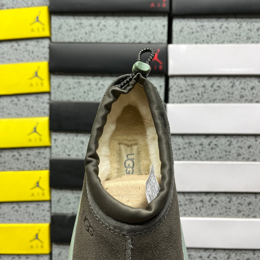 UGG Taupe & Mint Green Slip-On Platform Shoes
